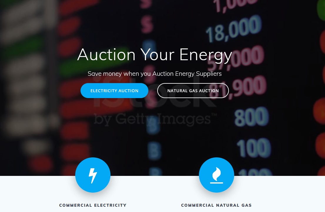 energy auction commercial supply